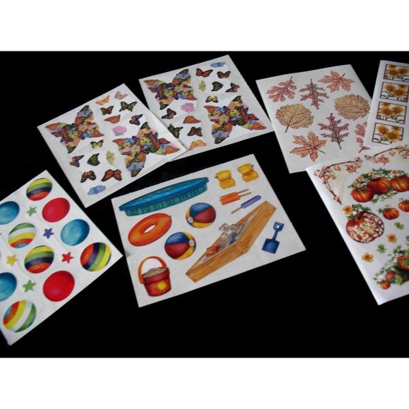 Creative Memories Zoo Fun stickers, Autumn, Pigs, Butterflies And Block Stickers - Picture 7 of 10